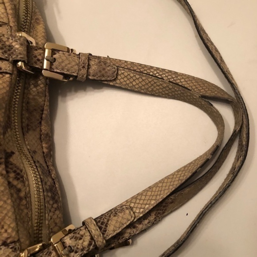 Michael kors snakeskin python embossed leather bag - image 3